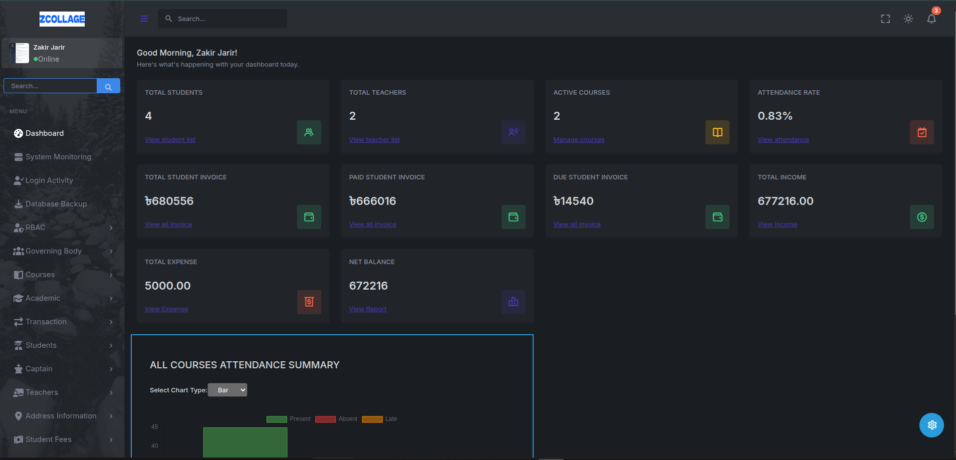 College Management System